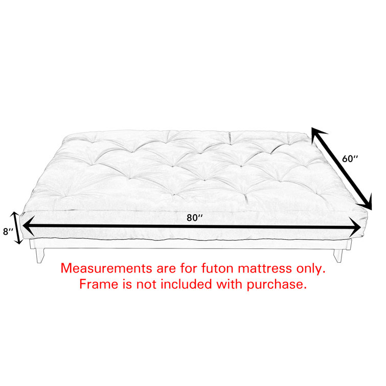 Full size deals futon mattress only